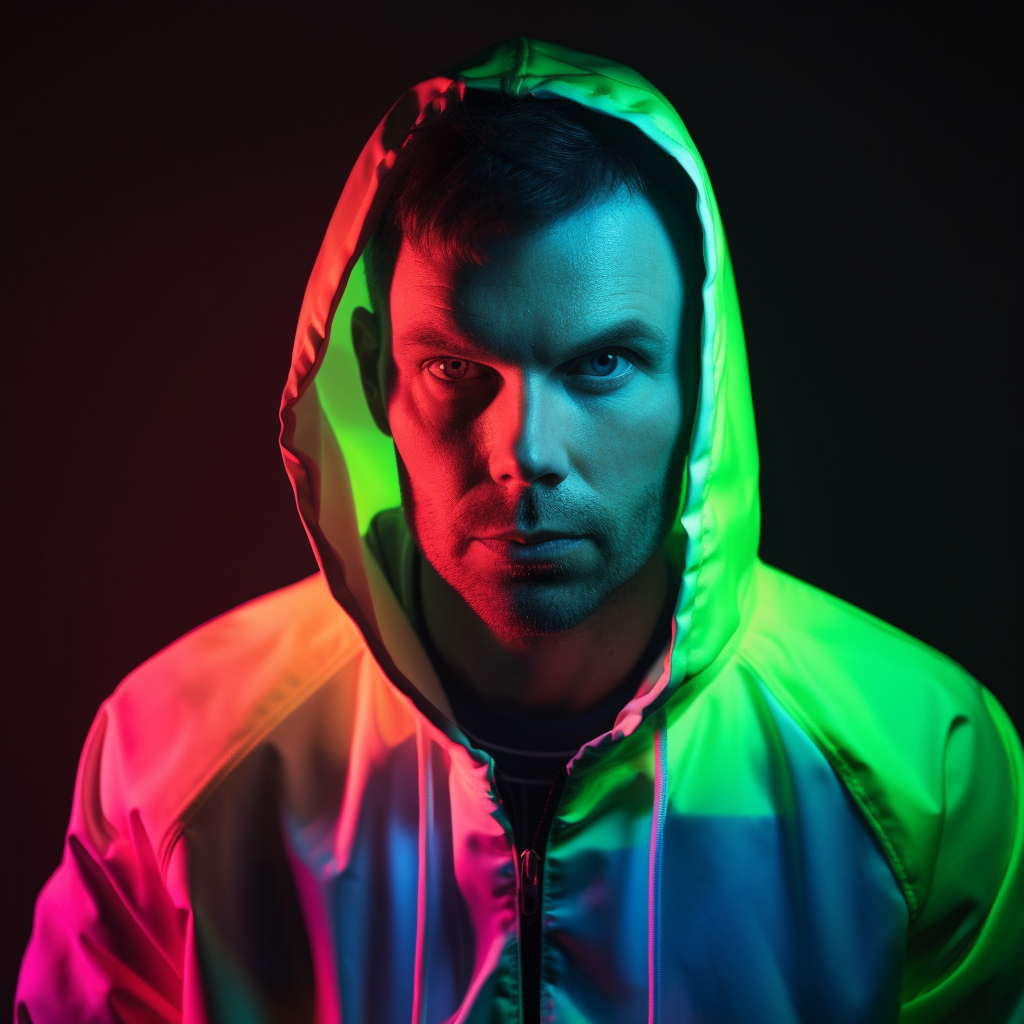 Neon Secrets Within Electric Shadows