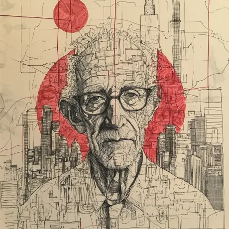 "Echoes of Tomorrow: The Urban Sage"