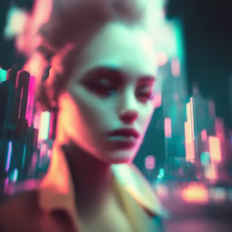 Neon Dreams in a Cyber City