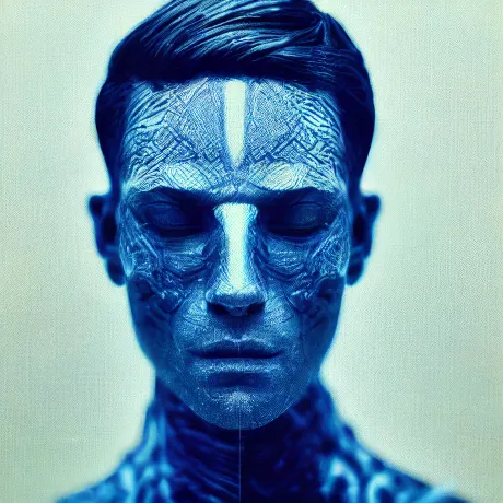 "Digital Mystique: Intricate Symmetry of Identity"