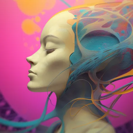 Ethereal Vision: A Futuristic Tale in Colors