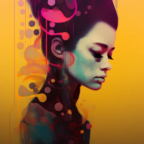 "Serene Dreams in Vibrant Colors"