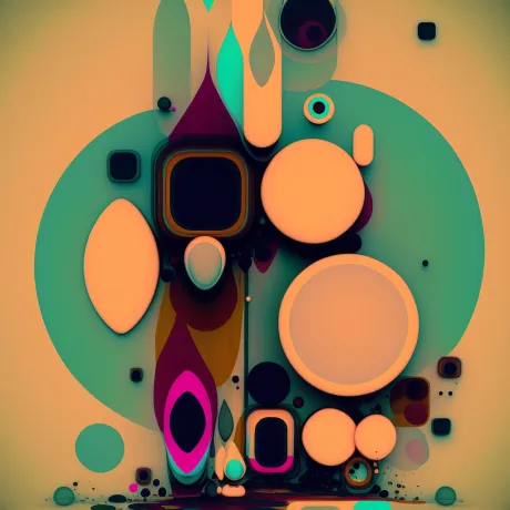 "Harmonious Geometry: A Dance of Color and Form"