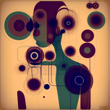 "Chromatic Harmony: Journey into Abstract Realms"