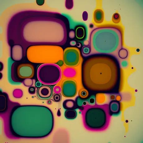 "Chromatic Fusion: A Dance of Shapes"