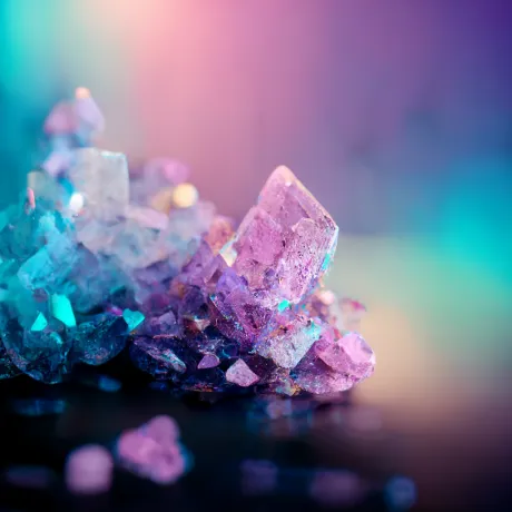 "Transient Brilliance: A Symphony in Crystal Hues"