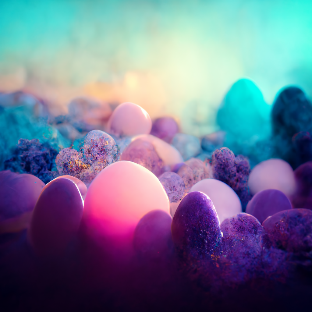"Ethereal Egg Haven: Crystalline Mystery"