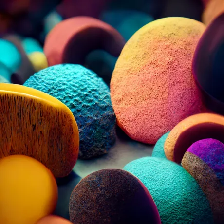 "Chromatic Reverie: Spheres of Wonder"