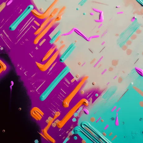Whimsical Cascade: A Vibrant Symphony