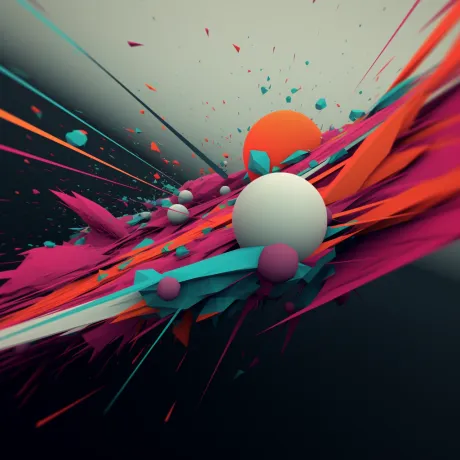 "Chromatic Chaos: A Burst of Abstract Energy"