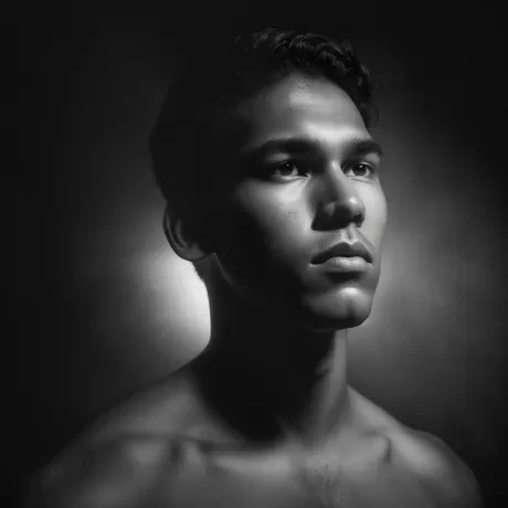 Gaze of Shadows: A Contemplative Tapestry