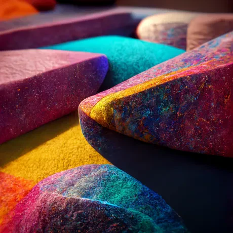 Gemstone Reverie: Threads of Luminescent Whispers