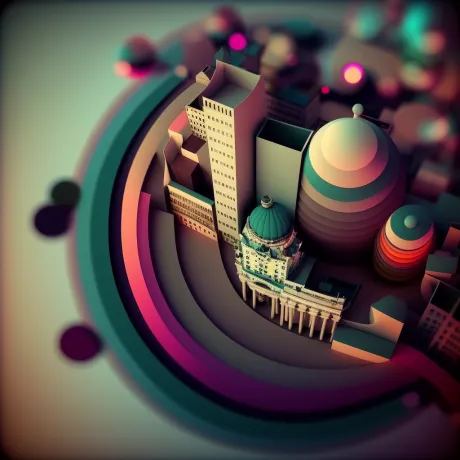 Neon Reverie: Dome of Urban Dreams