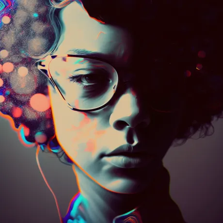 Neon Reverie: Gaze Beyond the Electric Dream