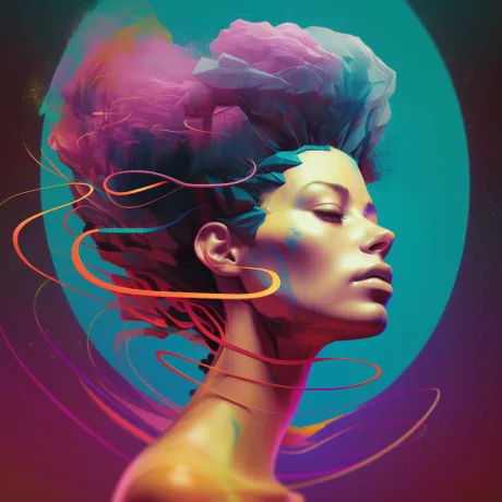 Chromatic Whirl: Gaze of Electric Dreams