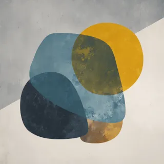 Chromatic Reverie: Geometric Symphony in Tranquil Grey