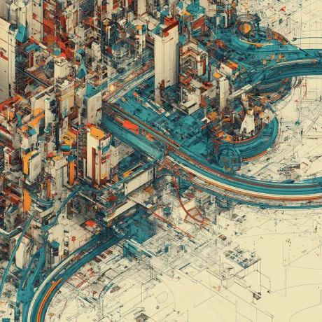 Cybernetic Tapestry: Whispers of Urban Complexity