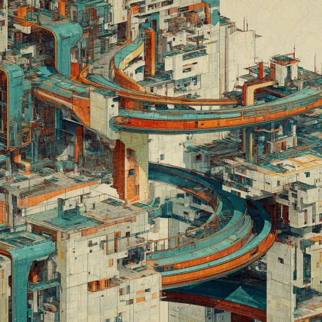 Urban Symphony: Chaos and Harmony in Steel