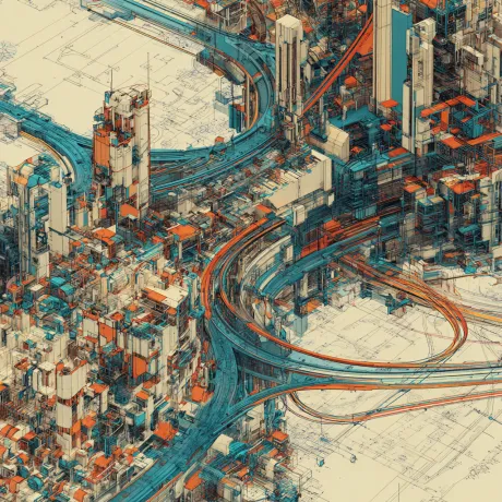 Vibrant Whirl: The Metropolis of Tomorrow