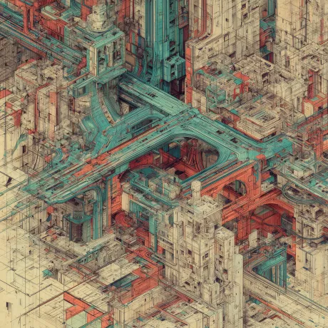 Vibrant Labyrinth: Exploring Chromatic Depths