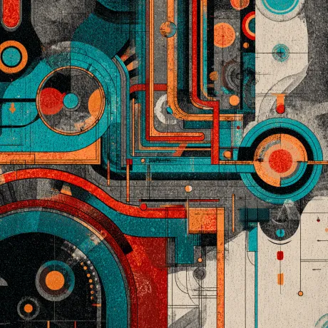 Chromatic Symphony: A Dance of Geometric Vibrance