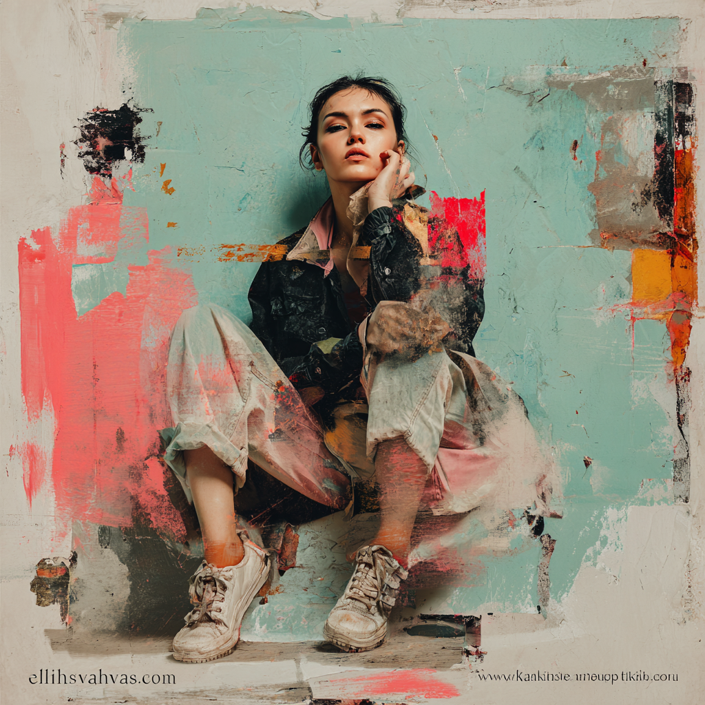 Vibrant Gaze on Urban Canvas