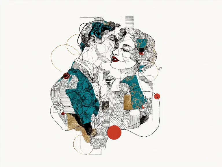 Kaleidoscope Embrace: A Vibrant Tapestry of Passion curated set