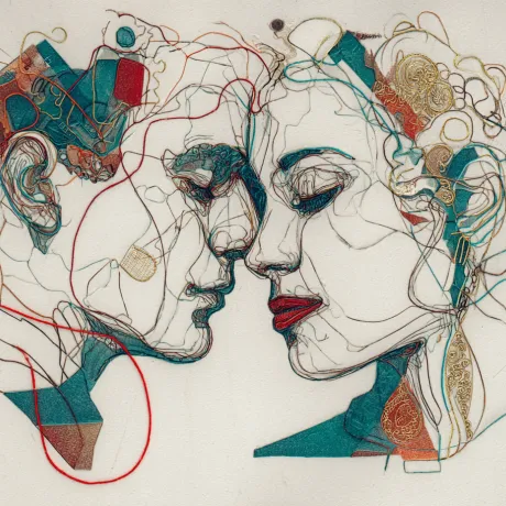 Eternal Embrace: Dance of Vibrant Souls